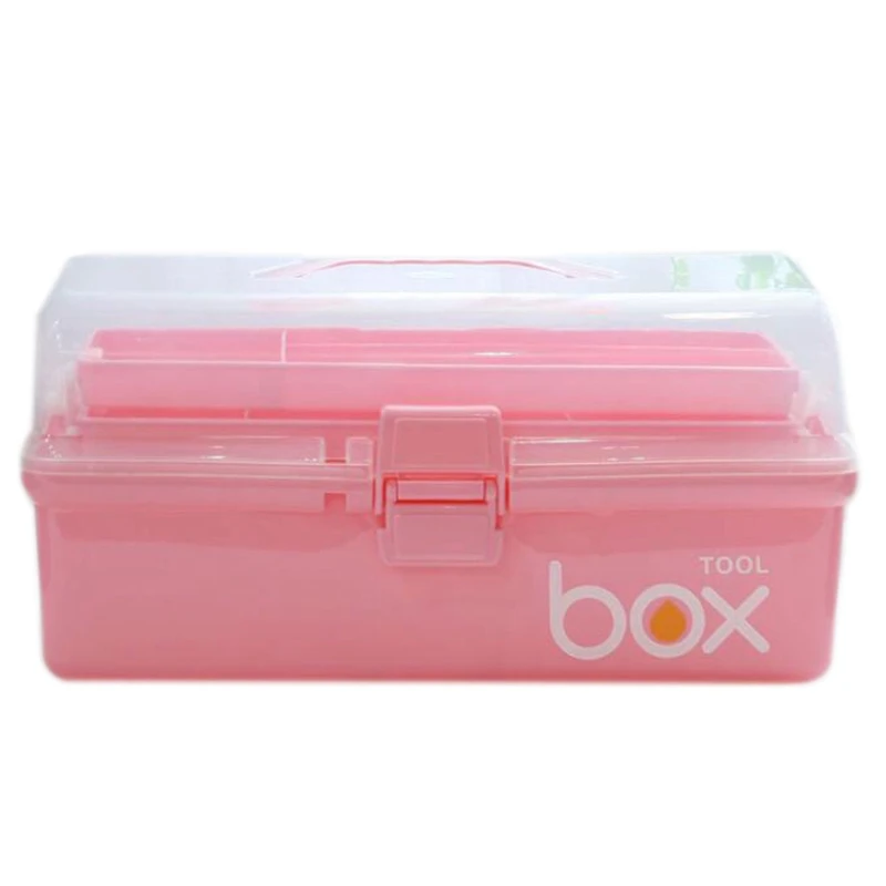 

First Aid Kit Organizer Medical Box Plastic Storage Box Large Multi-Layer Medicine Box Nordic Emergency Home Tool Box