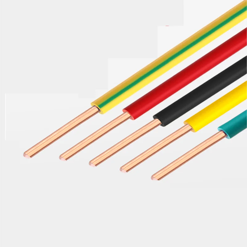 10 미터 분배 박스 와이어 18/17/15/13/11/9AWG BV 단일 코어 하드 와이어, 집 개선 와이어 PVC 피복 순수 구리 코어