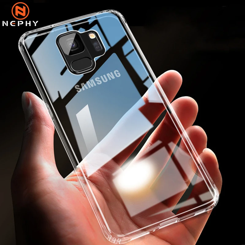 Ультратонкий Прозрачный чехол для Samsung Galaxy S10 E S8 S9 Plus S6 S7 Edge Note 4 5 8 9 A6 A7 A8 2018 A10 A30 A50