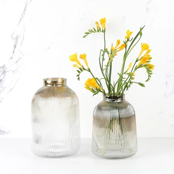 

Nordic Transparent Vase Home Living Room Flowers Hydroponic Container Simple Glass Flower Arrangement Flower Table Decoration