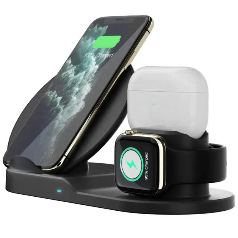 2020 New Qi Wireless Charger Fast Charging for iPhone Xs Max X 8 Plus Pad Samsung Note 9 S10 charger | Мобильные телефоны и