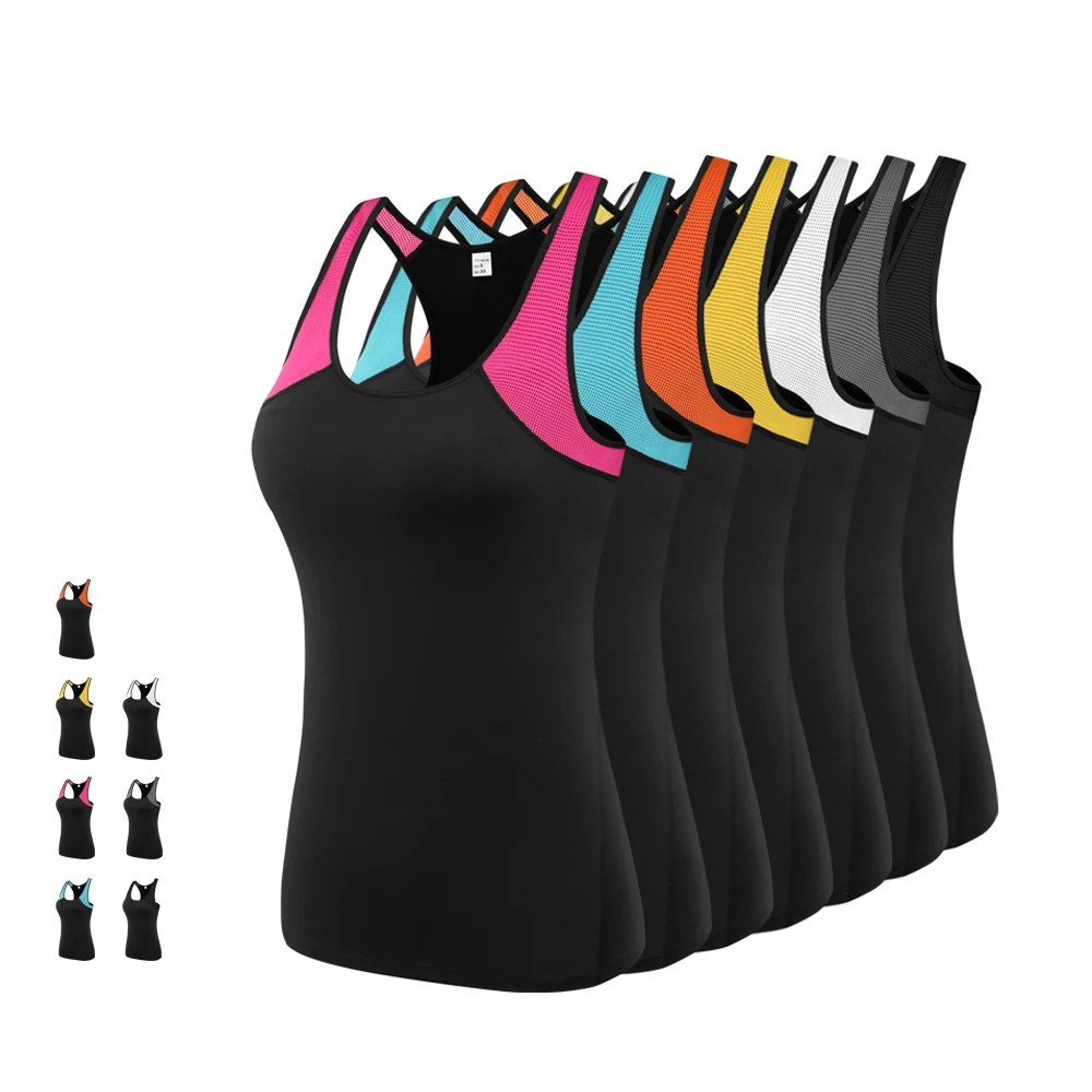 Sports Tank Women Sports Vest Quick Drying Shirts Fitness Workout T-shirt