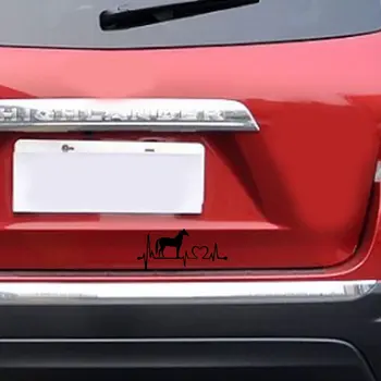 

Fashionable Cute Horse Heartbeat Decorative Car Sticker Waterproof Animal Car Styling Decals Accessories