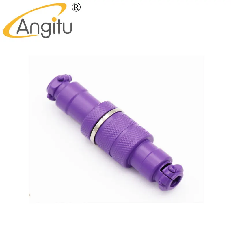Angitu Colored GX16 Aviator 4-Pin Aviation Socket Plug Set - Male and Female Connectors in White, Black, Blue, Purple Description Image.This Product Can Be Found With The Tag Names Aviation socket, Computer Cables Connecting, Computer Peripherals, PC Hardware Cables Adapters
