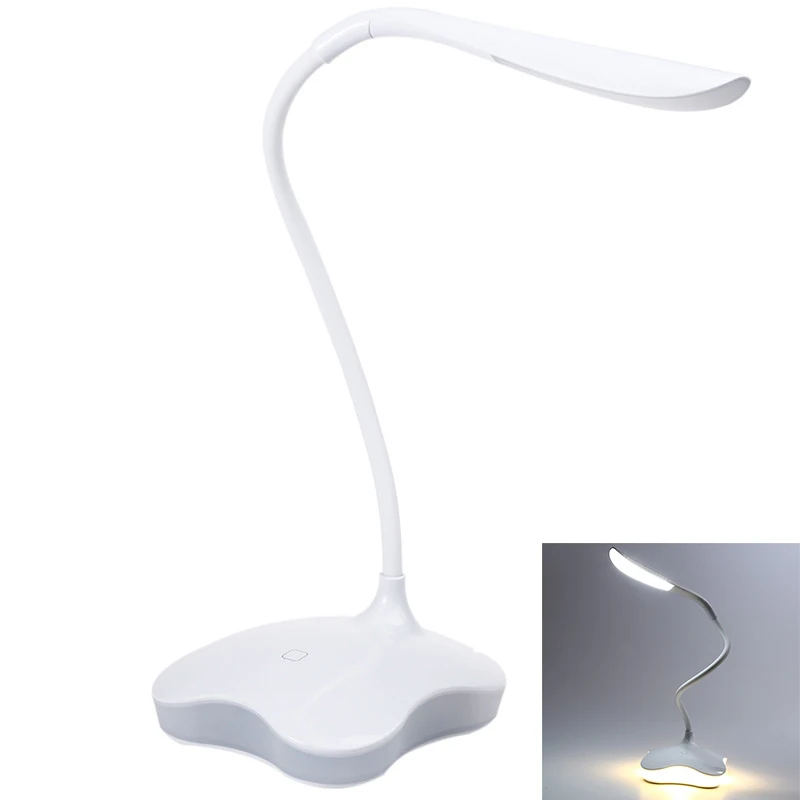 

3 Level Dimmable Clover Led Sensor Desk Light Eye-Protection Lamp Flexible Night Lighting Table Lamp With Usb Cable For Study Wa