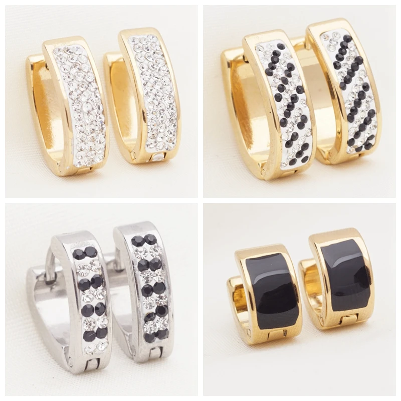 

Design Jewellery Men Punk Geometric Stainless Steel Small Circle Hoop Earrings Lady Girl Hiphop Accessories Earings Gift