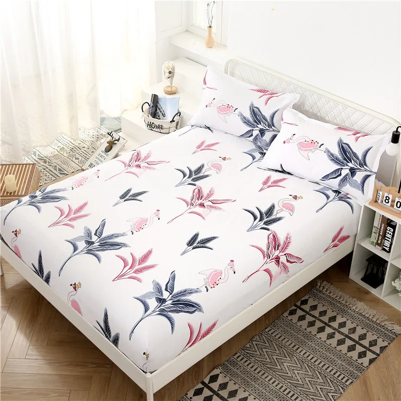 1pc Bed Sheet Printing Bed Mattress Set With Four Corners And Elastic Band Sheets Hot Sale