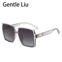 Fashion Oversized Square Sunglasses For Women 2022 Luxury Brand Designer Big Frame Sun Glasses For Men Retro Eyeglasses UV400