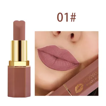 

Hottest Nude Color Matte Lipstick Professional Makeup Waterproof Velvet Matte Lip Stick Cosmetics Long-lasting Women Lipstick