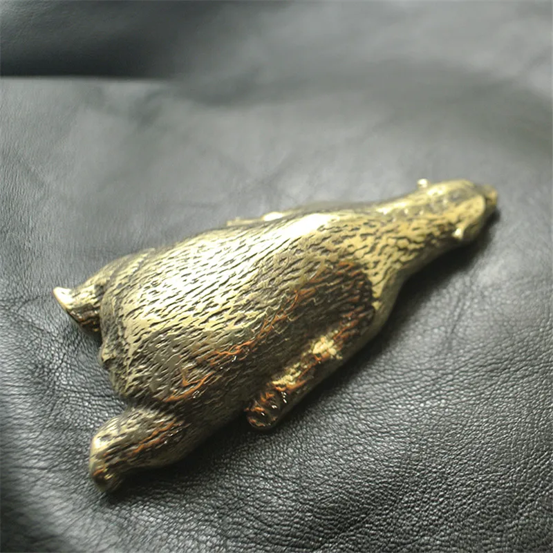 Pure copper polar bear ornaments (6)