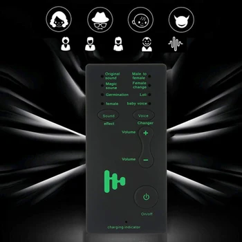 

Microphone Lightweight Children Home Portable Audio Sound Effects Chargable Mini Size Voice Changer Computer Phone Gift With USB