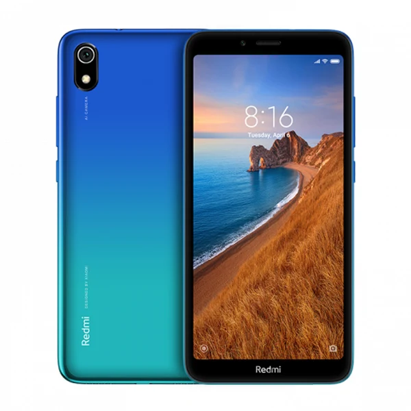 Blue Мобильный телефон Xiaomi Redmi 7A 7 A с глобальной версией, 2 Гб, 32 ГБ, 5,45 дюймов, Восьмиядерный процессор Snapdargon 439, 4000 мАч, 13 МП, камера заднего вида, смартфон - Цвет: Blue