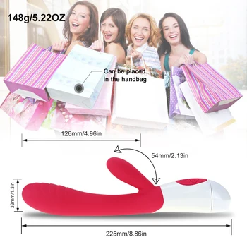 Rabbit Vibrator Rechargeable 18+ Sex Toys for Women Dildo Vibrator 12 Speeds Vagina Massager Clitoris Stimulator Adult Orgasm 3