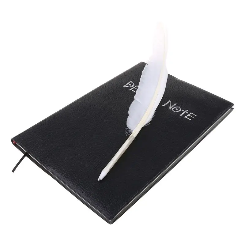 Death Note Notebook w/Feather Pen Anime Theme Writing Book Kit Cosplay Props