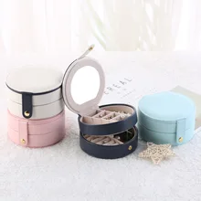 

Small Jewelry Box Travel Jewelry Organizer Portable Case Ring Pendant Earring Necklace Bracelet Storage Holder Boxes For Women