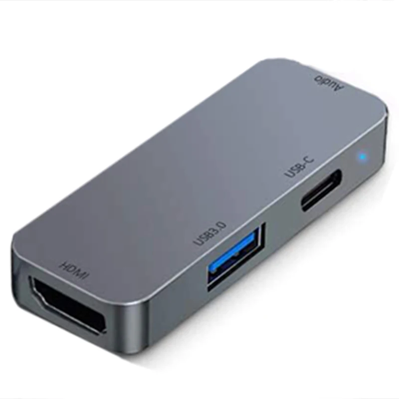 USB C HUB Adapter for iPad Pro 11 12 9 2020 2018 USB C to 4K HDMI Adapter with 3 5mm Headphone o Jack USB3 0