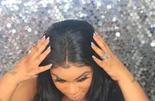 MYLOCKME-pelucas de cabello humano liso para mujer, 4x4/5x5/6x6, postizo de encaje Frontal, pelo Remy brasileño, Color Natural, liso