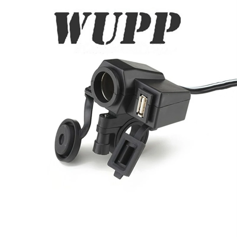 WUPP 2.1A Универсальное зарядное устройство для мотоцикла водонепроницаемый USB быстрая замена 12V адаптер питания для 12V напряжения