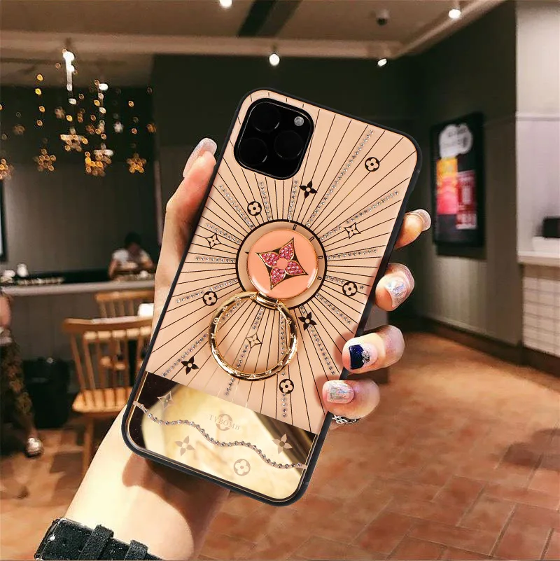 Чехол для телефона для iphone 11 Pro Max X XS XR чехол с кольцом-держателем для iphone 6 6S 7 8 Plus для iphone 7plus чехол - Цвет: 1