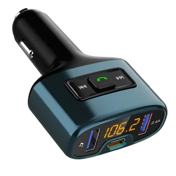 

New Universal 5V Type C USB Wireless Bluetooth 4.2 Fast Charger Support MP3 Player Handsfree Car Kit FM With Window Hammer