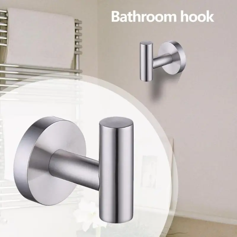 Stainless Steel Bathroom Hardware Towel Rack Bathroom Kitchen Toilet Wall-mounted Paper Holder Bar Hook All-purpose Rack Holder