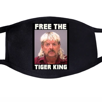 

The Tiger King Free Joe Exotic Unisex Mouth Black Half Mouth Mask Anti Dust Quarantine Face For President Funny Masks Men Women