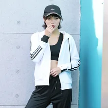 Осенне-зимние новые стильные спортивные куртки для йоги, женская верхняя одежда на молнии для бега и йоги с длинными рукавами, костюм для фитнеса, Женский Тао