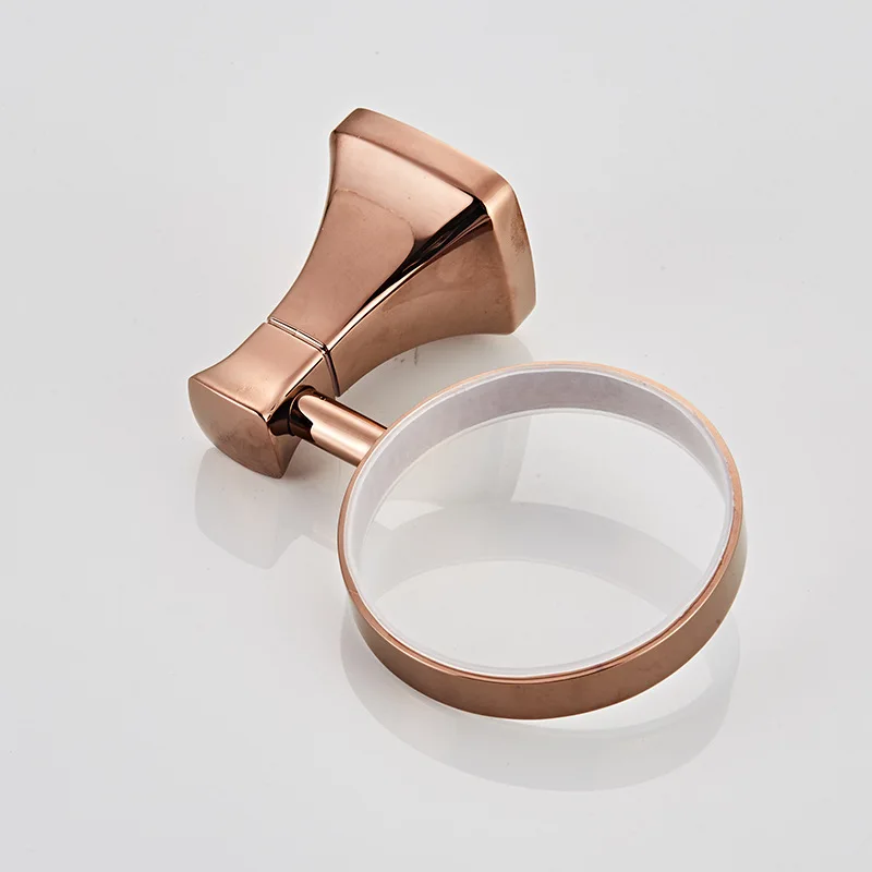 European Rose Gold Single Cup Ceramic Toothbrush Cup Holder Bathroom Pendant Couple Mouth Cup