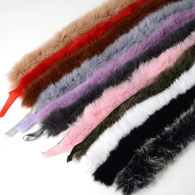 

Ribbon Accessories Sewing Artificial Rabbit Fur Furry Trimming Tapes Down Jacket Fluffy DIY Costume