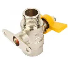 DN15 латунный женский наружный шаровой клапан для газа воды и нефти 1.0MPa
