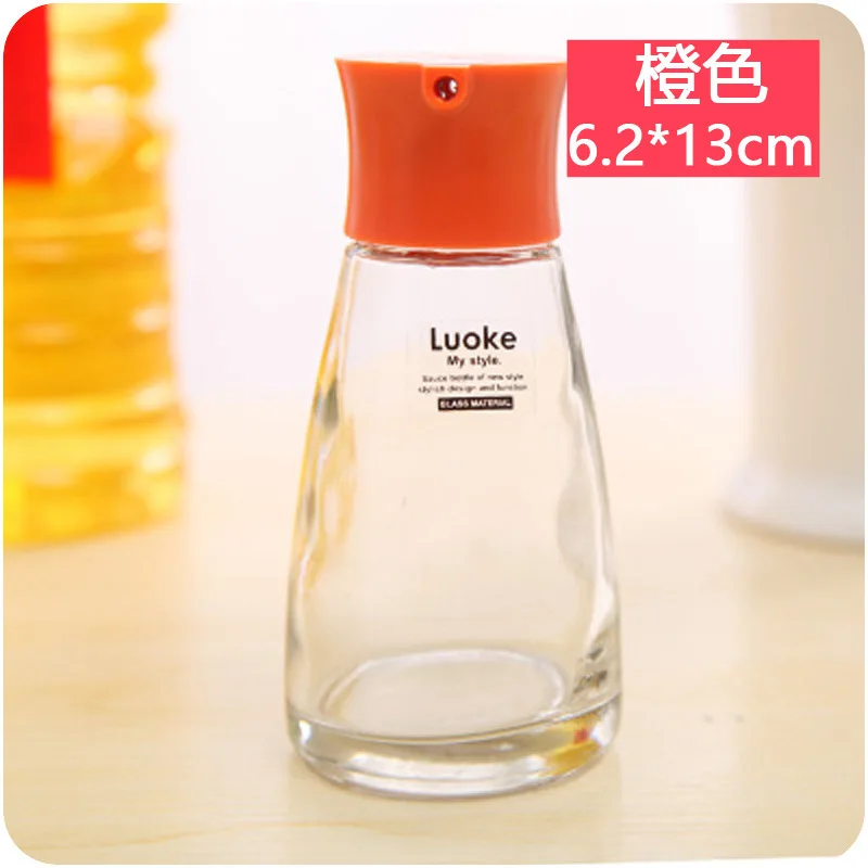 Orange 170ml Резервуар для масла бутылка приправы бутылка для кухни бутылка с соевым соусом приправа поставки креативные бытовые - Цвет: Orange 170ml