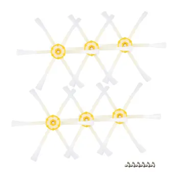 

6 Armed Side Brush Sweeping Robot Vacuum Cleaner Accessories Replace Parts For Roomba 528 595 620 650 760 770 780 790