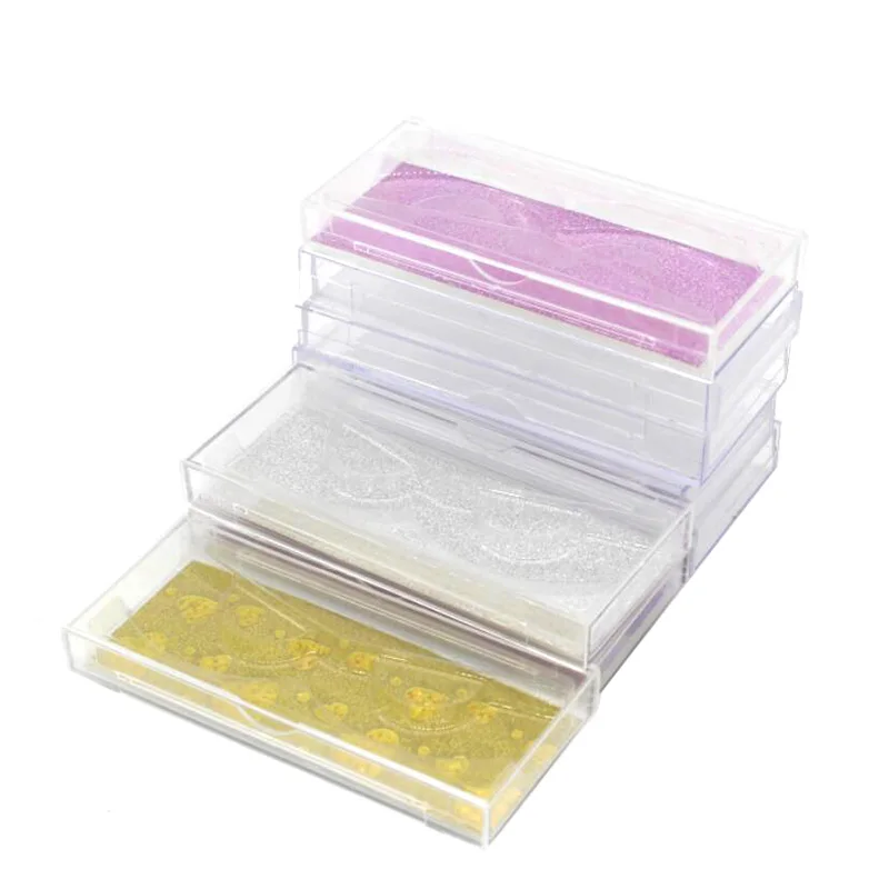 

20/pack wholesale custom eyelash packaging box lash boxes packagingmink lash case sliding plastic clear cases holder tray