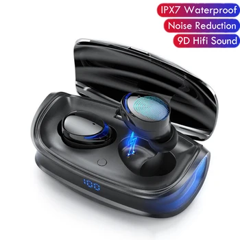 

TWS Wireless Headphones Bluetooth 5.0 Earphone Type-c Charging Case HD Stereo Sports Waterproof Earbuds Headsets With Microphone
