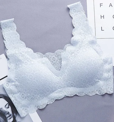 020 gray Женское нижнее белье без следа без косточек уютный лифчик бюстгальтер для сна Спортивное нижнее белье VestSexy кружевные бюстгальтеры - Цвет: 020 gray