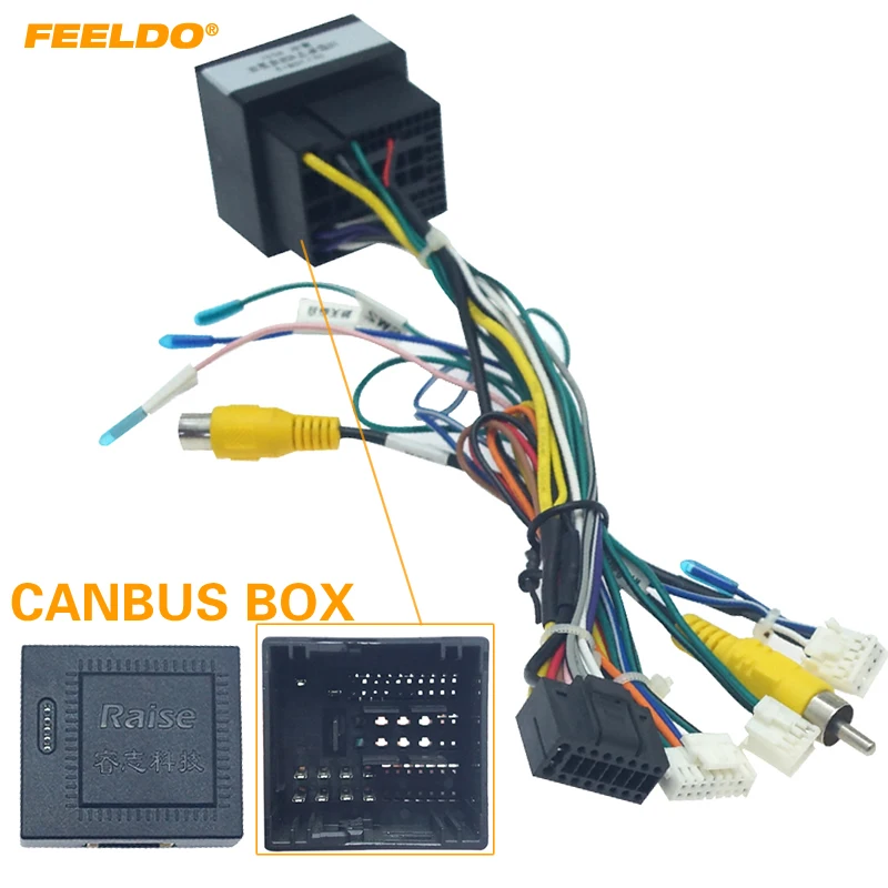 

FEELDO 16-pin Car Android Stereo Wiring Harness For Peugeot 308(2016)/4008(2017)/508L(2019)/Citroen C3 XR(2019)/C5 AIRCROSS(2017