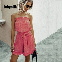 ruffled backless linen jumpsuit