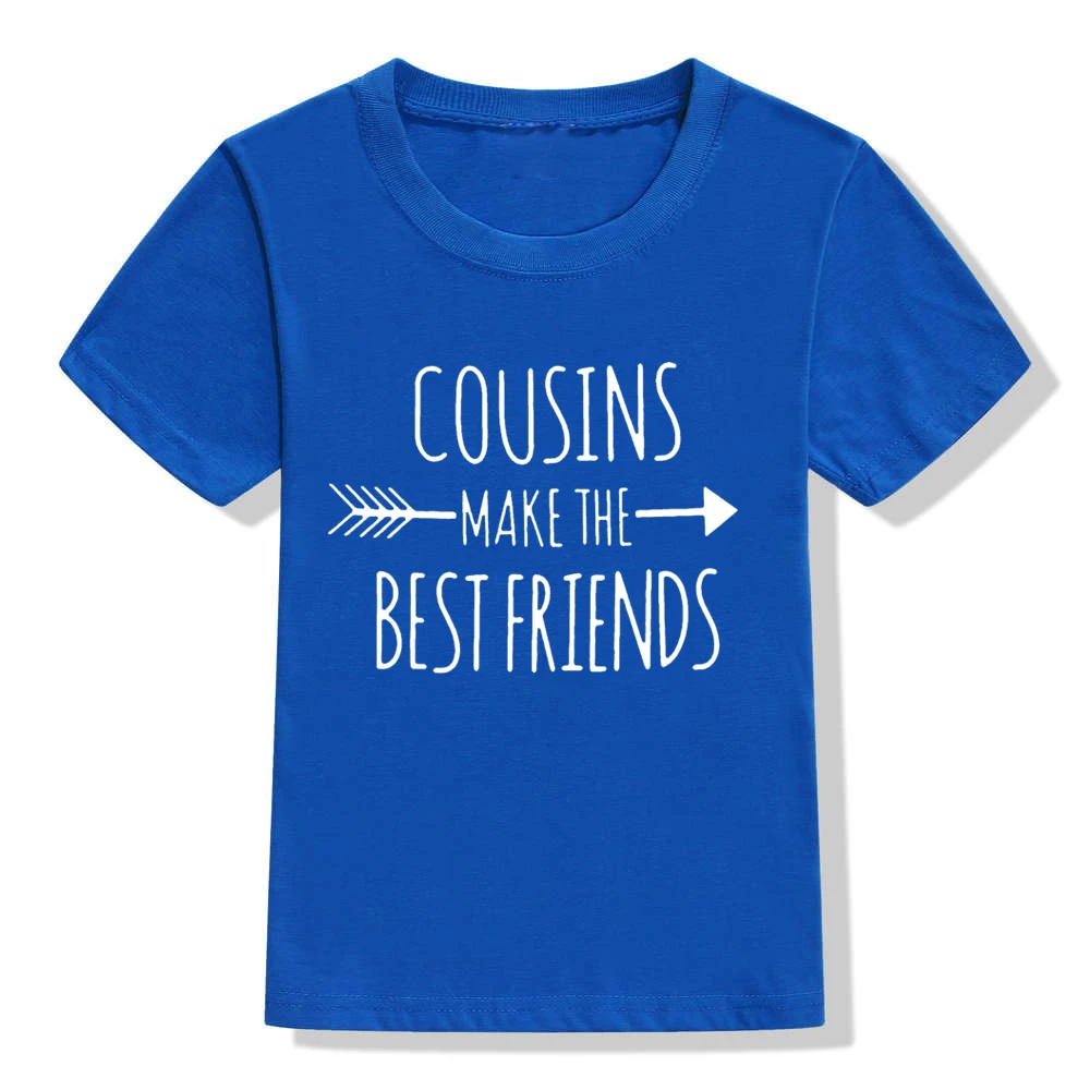 Cousins/Модная Детская футболка с лучшими друзьями футболка для мальчиков и девочек праздничная одежда Забавные футболки, модная детская одежда Прямая поставка