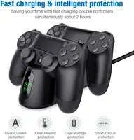 Ładowarka do pada BEBONCOOL stacja dokująca Dualsense do PS4 stacja ładowania do kontrolera DualShock 4/Playstation 4/PS4/ Pro /PS4 Slim 2