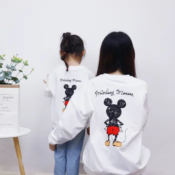 

Spring Family Matching Outfits Mommy Daddy Kid Son Baby 100%Cotton T-Shirt Shirts Family Clothes Child Tops CL294