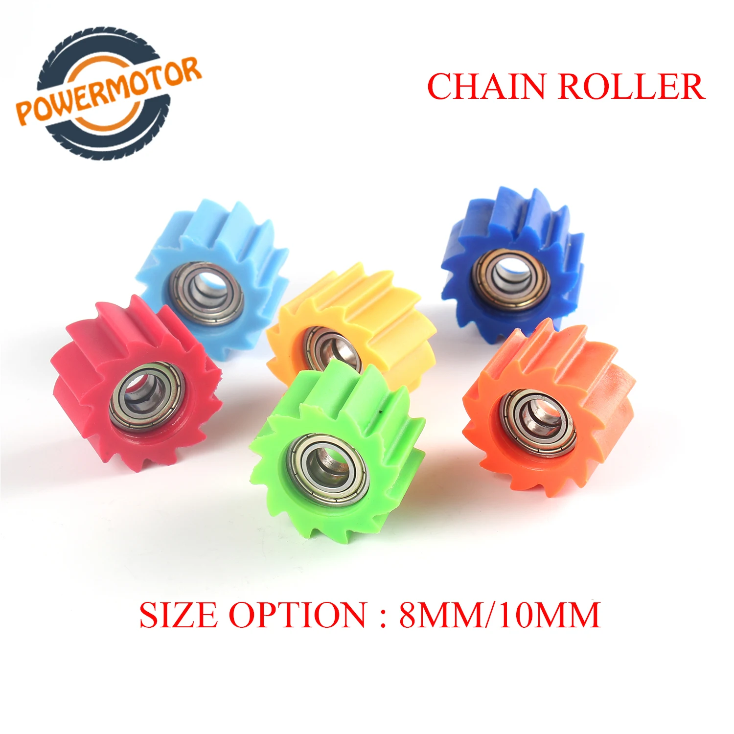 

Chain Roller Motorbike 8MM 10MMTensioner Pulley Wheel Guide For Yamaha Honda Suzuki Kawasaki Yzf Rmz Klx Crf Dirt Bike