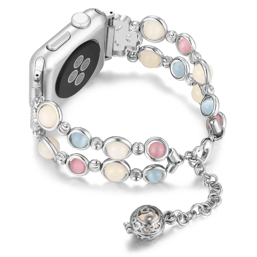 Ночник ремешок для наручных часов Apple watch серии 4 44 мм 40 мм браслет люминесценции ремешок для iwatch, версия 1, 2, 3 38 мм 42 мм Для женщин