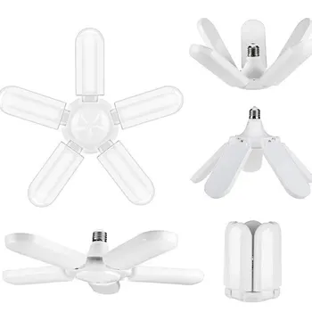 

Foldable Energy Saving Blade Deformable LED Garage Light Adjustable Ceiling Lamp