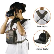

Harness Camera Bag Zippers Design Unisex Release Buckle Harness Binocular Bag Harness Binocular Bag Camera Chest Bag