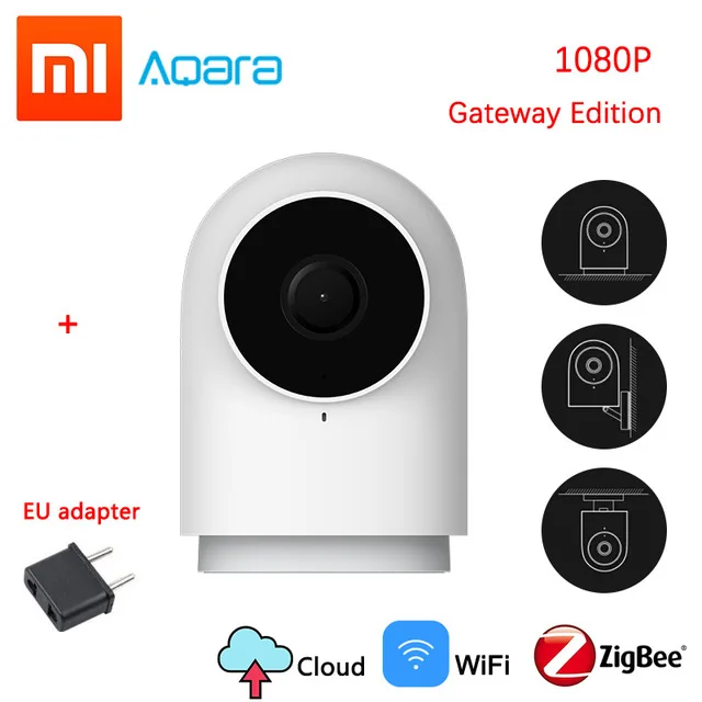 Xiaomi Aqara комплекты умного дома шлюз 3 хаб камера настенный беспроводной переключатель двери окна сенсор дверной звонок беспроводной релейный модуль домашний комплект - Цвет: G2 Camera