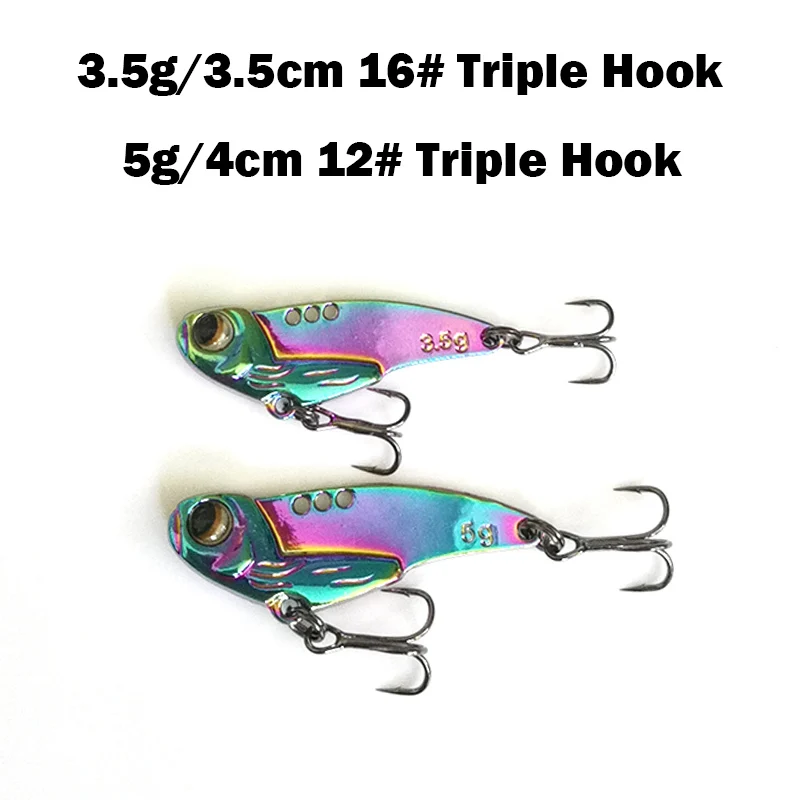 1Pcs 3,5g 5g 7g Metall VIB Lockt 3D Augen lebendige Vibrationen Löffel Köder Angeln köder Bass künstliche Harten Köder Crankbait Tackle – Detail 6