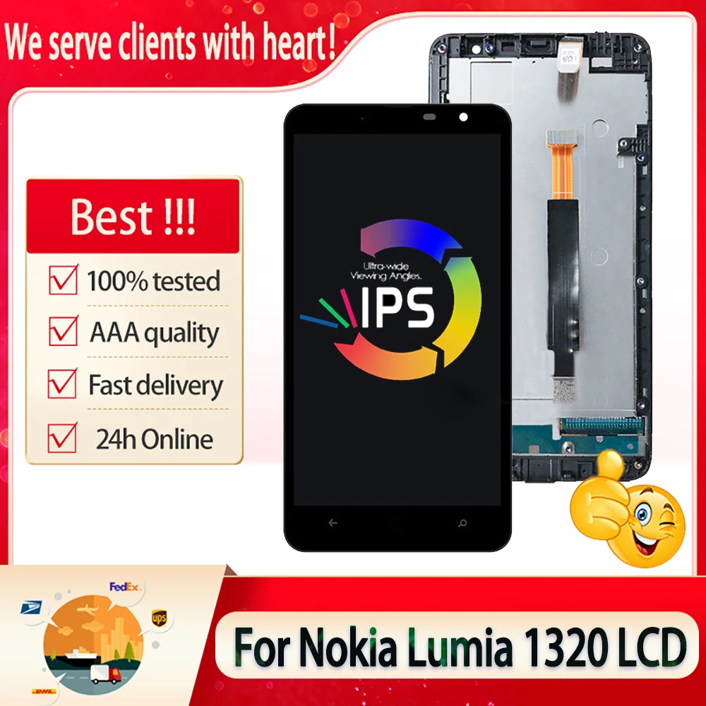 6 0 "Оригинальный чехол с подставкой и отделениями для карт NOKIA Lumia 1320 ЖК-дисплей