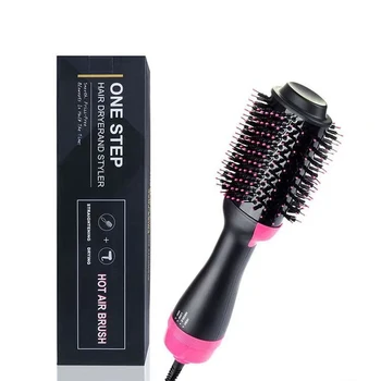 

One Step Multifunctional 2 in 1 Air Brush and Volumizer Blow Straightener Curler Professional Curling Hair Styler Comb