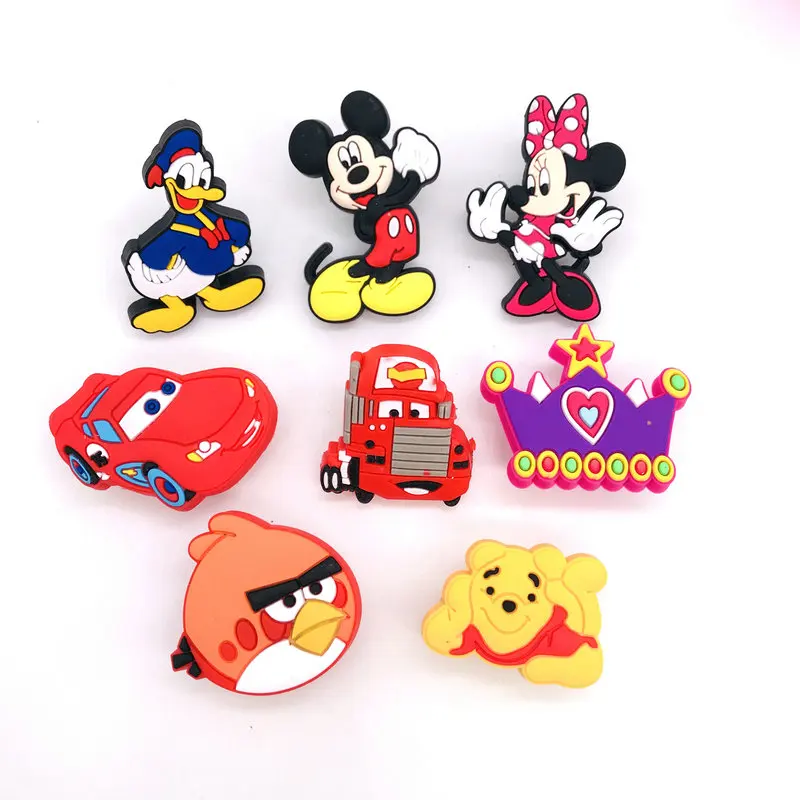 

1x Rubber Handles and Knobs Cartoon Bear Bird Cat Mouse Car Children Room Drawer handle Safety Door Pulls Furniture Hardware