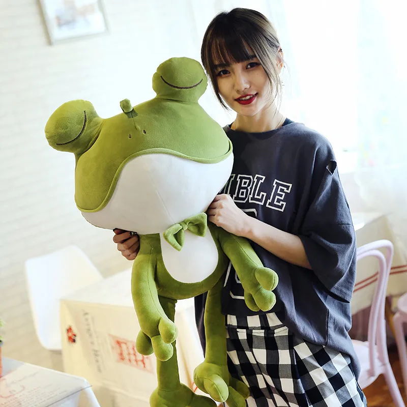 

New Style Ultra-Soft Frog Doll Software Doll Plush Toy Doll inflooring baby Girl'S Gift Large Size Pillow